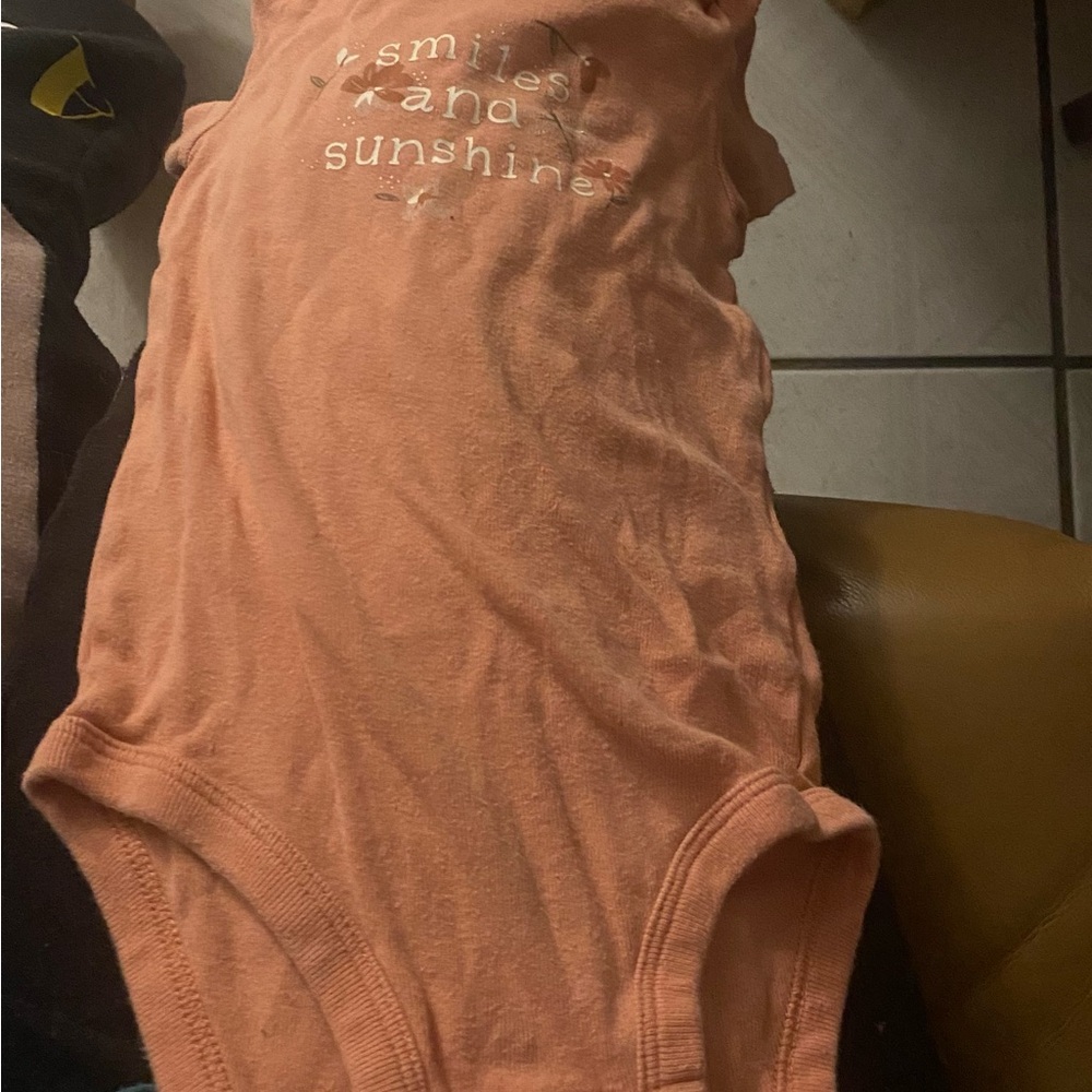 Carter's Peach Baby Onesie